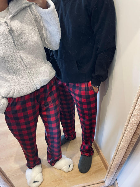 Red Buffalo Plaid PJ Pants (kids and adults)