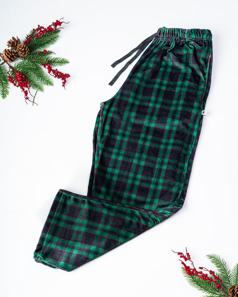 Green Plaid PJ Pants (Unisex)