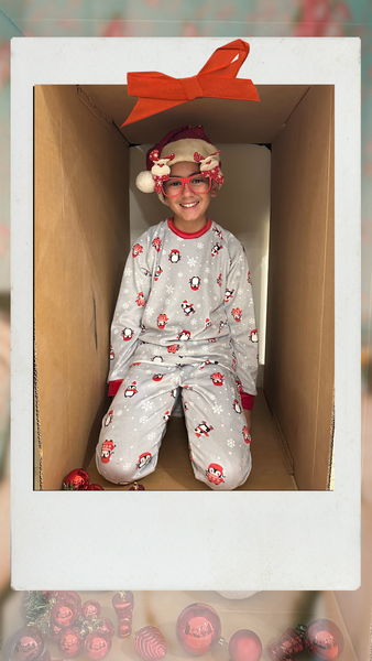 Grey Penguin Santa Kid’s Pyjamas
