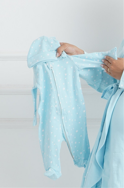 New Born Baby Sleepsuit with hat