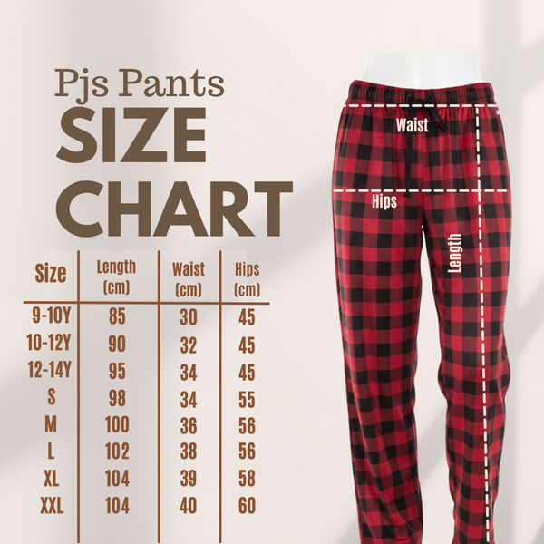 Black Buffalo Plaid PJ Pants (Unisex)