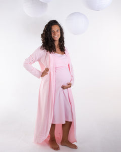 Welcome Baby Girl Long Nightgown Set ( without baby set)