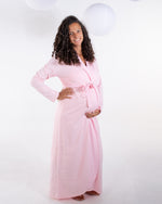 Load image into Gallery viewer, Welcome Baby Girl Long Nightgown Set ( without baby set)
