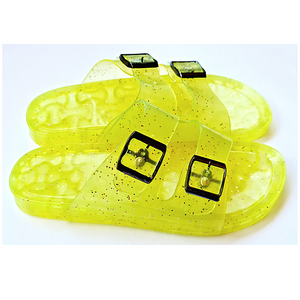 Yellow Buckles Jelly Slippers freeshipping - MIKA Egypt
