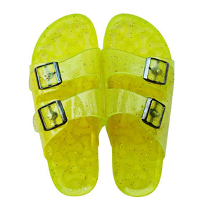 Yellow Buckles Jelly Slippers freeshipping - MIKA Egypt