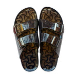 Load image into Gallery viewer, Fumé Black Buckles Jelly Slippers freeshipping - MIKA Egypt
