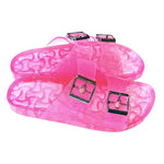 Load image into Gallery viewer, Fushia Buckles Jelly Slippers freeshipping - MIKA Egypt
